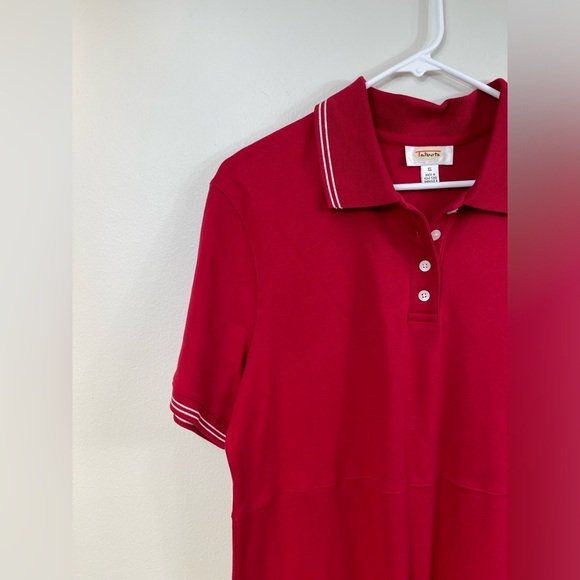 Red Polo Dress by Talbots Cotton Work Summer Size XL - Picture 4 of 14